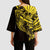 Yellow Marquesas Islands Kimono Sleeve Blouse Marquesan Matatiki Hammerhead Shark Patutiki - Polynesian Pride