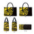 Yellow Marquesas Islands Leather Bag Marquesan Matatiki Hammerhead Shark Patutiki - Polynesian Pride