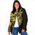 Yellow Marquesas Islands Padded Jacket Marquesan Matatiki Hammerhead Shark Patutiki - Polynesian Pride