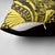 Yellow Marquesas Islands Pillow Cover Marquesan Matatiki Hammerhead Shark Patutiki - Polynesian Pride