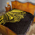 Yellow Marquesas Islands Quilt Marquesan Matatiki Hammerhead Shark Patutiki - Polynesian Pride