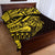 Yellow Marquesas Islands Quilt Bed Set Marquesan Matatiki Hammerhead Shark Patutiki - Polynesian Pride