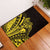 Yellow Marquesas Islands Rubber Doormat Marquesan Matatiki Hammerhead Shark Patutiki - Polynesian Pride