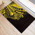 Yellow Marquesas Islands Rubber Doormat Marquesan Matatiki Hammerhead Shark Patutiki - Polynesian Pride