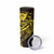 Yellow Marquesas Islands Skinny Tumbler Marquesan Matatiki Hammerhead Shark Patutiki - Polynesian Pride
