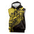 Yellow Marquesas Islands Sleeveless Hoodie Marquesan Matatiki Hammerhead Shark Patutiki - Polynesian Pride