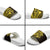 Yellow Marquesas Islands Slide Sandals Marquesan Matatiki Hammerhead Shark Patutiki - Polynesian Pride