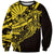Yellow Marquesas Islands Sweatshirt Marquesan Matatiki Hammerhead Shark Patutiki - Polynesian Pride