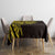 Yellow Marquesas Islands Tablecloth Marquesan Matatiki Hammerhead Shark Patutiki - Polynesian Pride