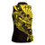 Yellow Marquesas Islands Women Sleeveless Polo Shirt Marquesan Matatiki Hammerhead Shark Patutiki - Polynesian Pride