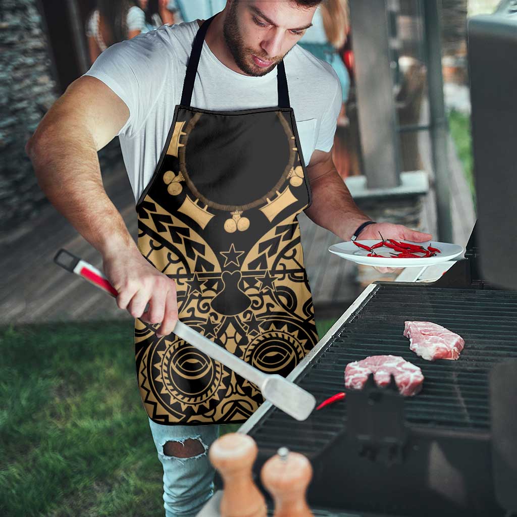 Austral Islands Apron Tuhaa Pae Penu Stars Necklace Gold - Polynesian Pride