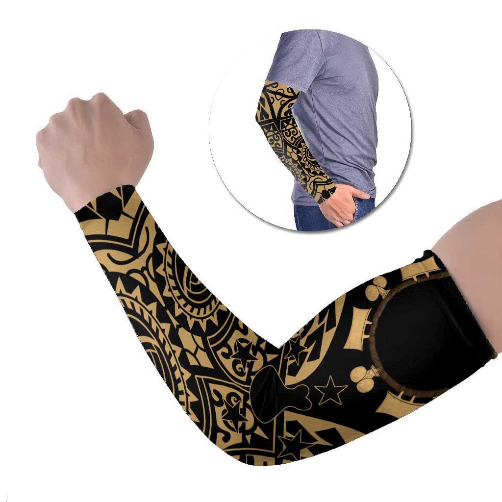 Austral Islands Arm Sleeves Tuhaa Pae Penu Stars Necklace Gold - Polynesian Pride