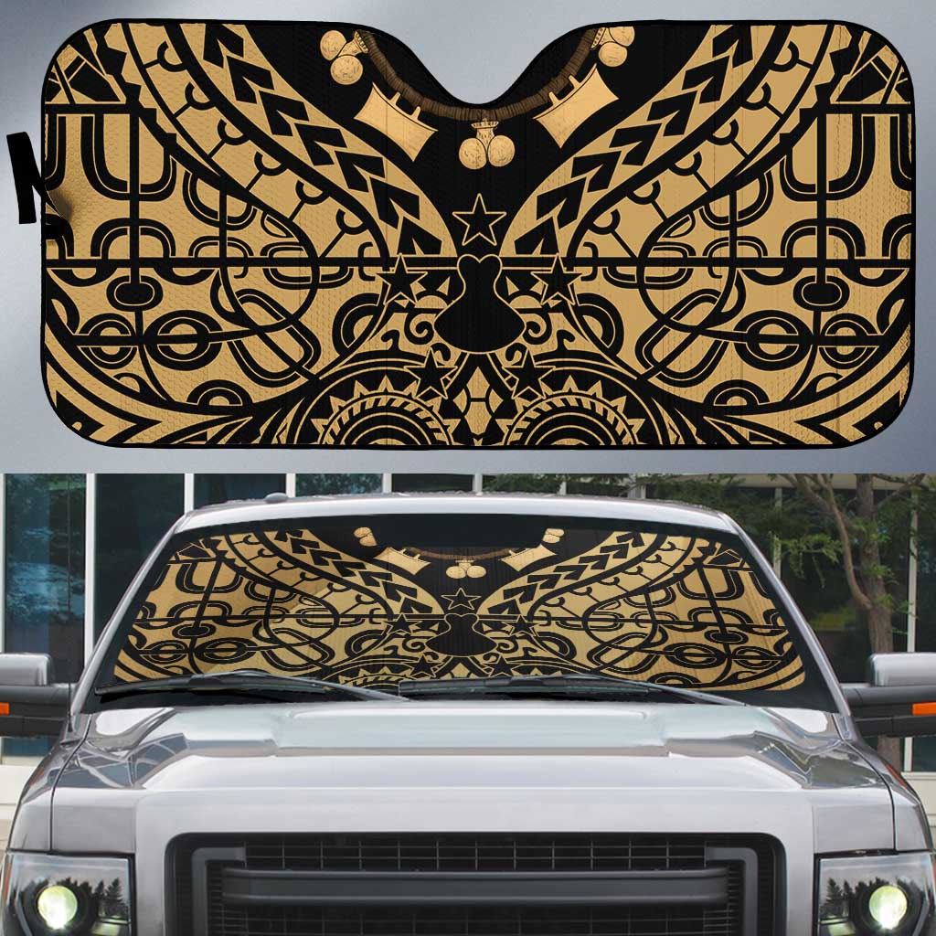 Austral Islands Auto Sun Shade Tuhaa Pae Penu Stars Necklace Gold - Polynesian Pride