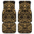 Austral Islands Car Mats Tuhaa Pae Penu Stars Necklace Gold - Polynesian Pride