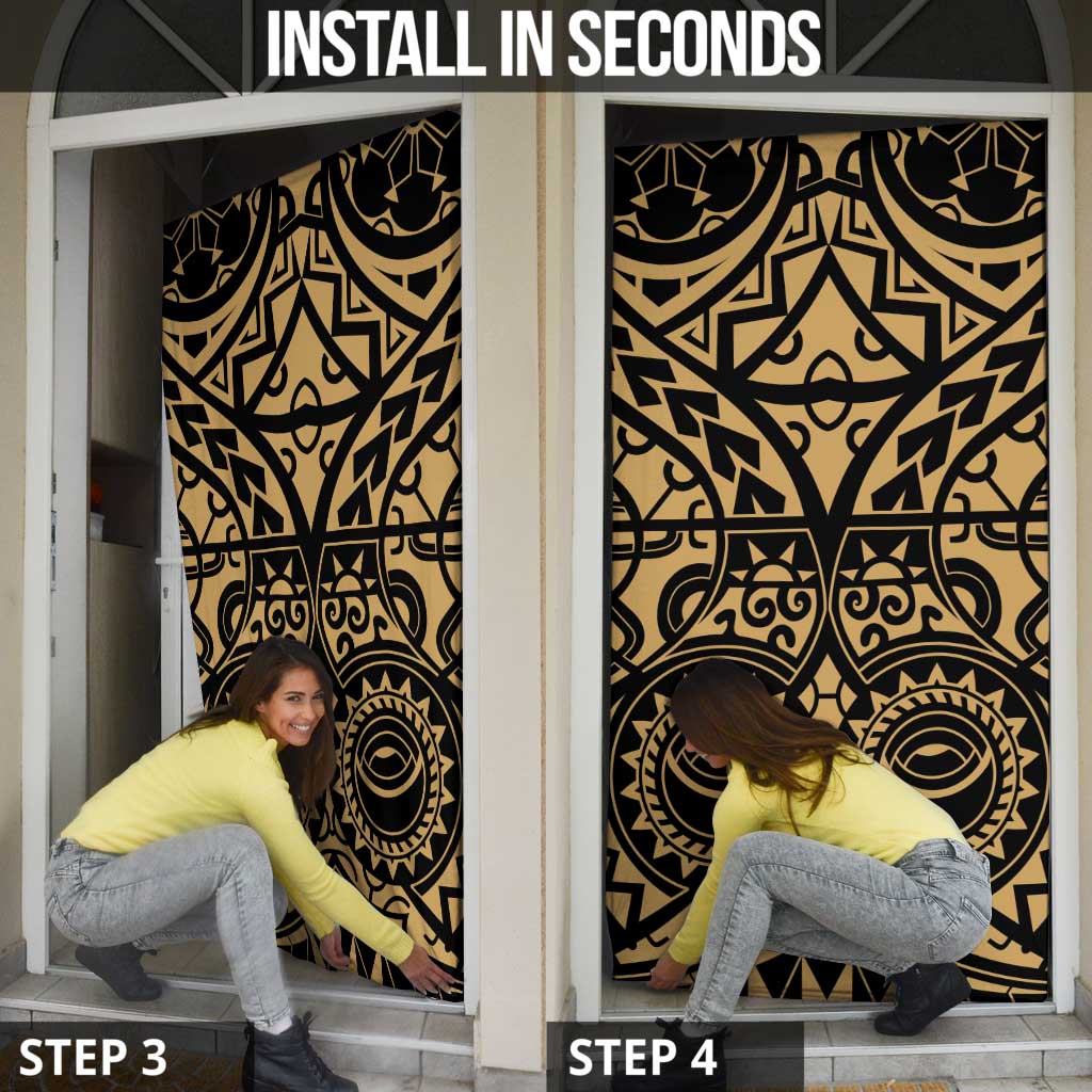 Austral Islands Door Cover Tuhaa Pae Penu Stars Necklace Gold - Polynesian Pride