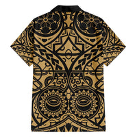 Austral Islands Family Matching Long Sleeve Bodycon Dress and Hawaiian Shirt Tuhaa Pae Penu Stars Necklace Gold LT14 - Polynesian Pride