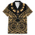 Austral Islands Family Matching Off The Shoulder Long Sleeve Dress and Hawaiian Shirt Tuhaa Pae Penu Stars Necklace Gold - Polynesian Pride