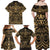 Austral Islands Family Matching Off Shoulder Maxi Dress and Hawaiian Shirt Tuhaa Pae Penu Stars Necklace Gold - Polynesian Pride