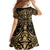 Austral Islands Family Matching Summer Maxi Dress and Hawaiian Shirt Tuhaa Pae Penu Stars Necklace Gold - Polynesian Pride
