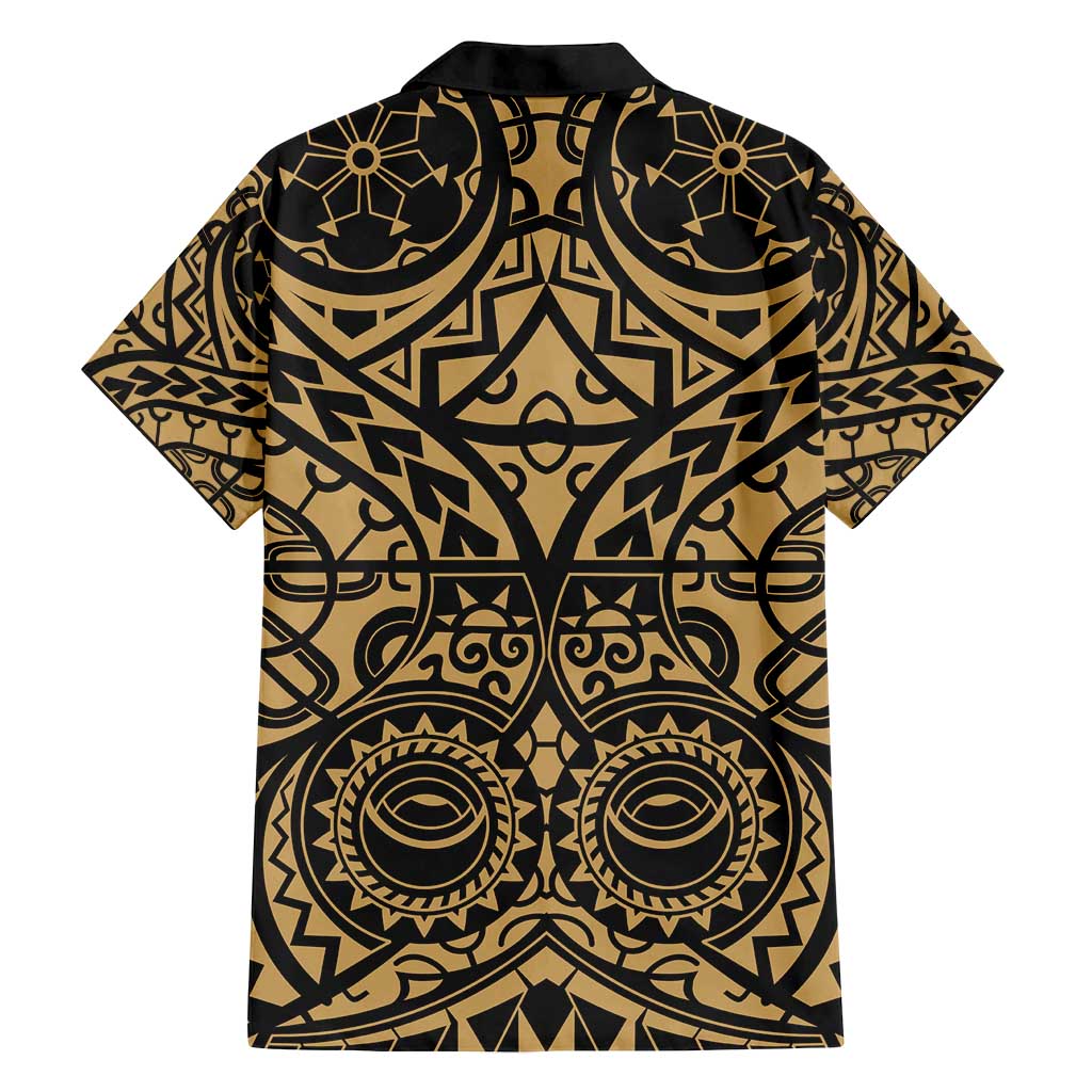 Austral Islands Family Matching Tank Maxi Dress and Hawaiian Shirt Tuhaa Pae Penu Stars Necklace Gold LT14 - Polynesian Pride