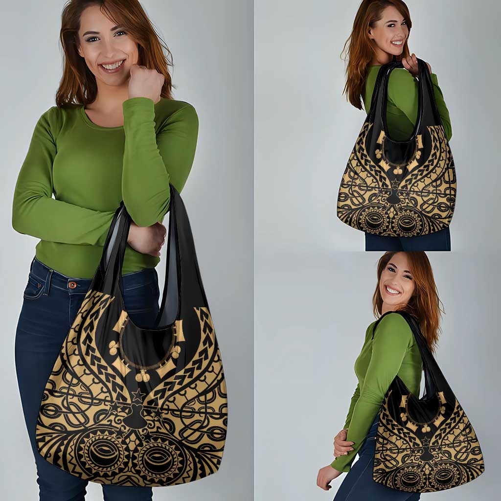 Austral Islands Grocery Bag Tuhaa Pae Penu Stars Necklace Gold - Polynesian Pride