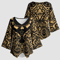 Austral Islands Kimono Sleeve Blouse Tuhaa Pae Penu Stars Necklace Gold - Polynesian Pride