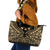 Austral Islands Leather Tote Bag Tuhaa Pae Penu Stars Necklace Gold - Polynesian Pride