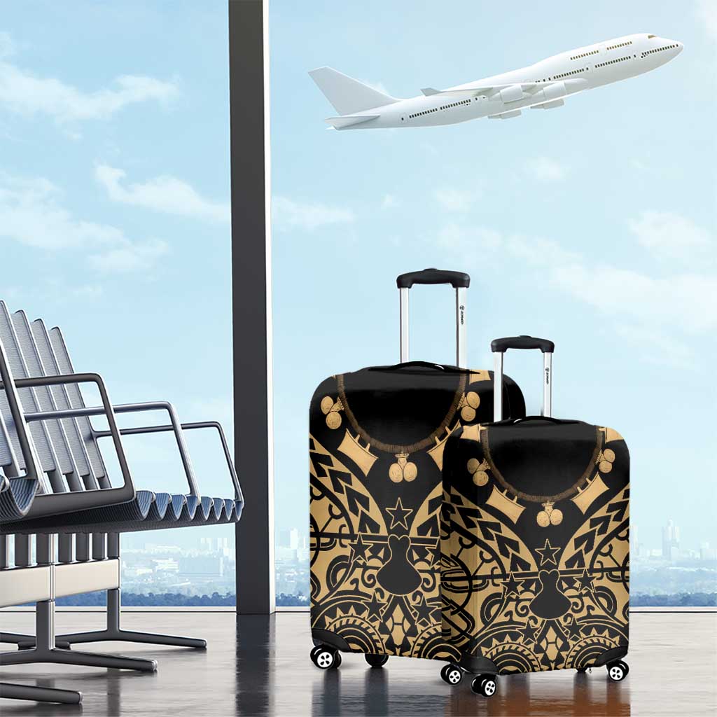 Austral Islands Luggage Cover Tuhaa Pae Penu Stars Necklace Gold - Polynesian Pride