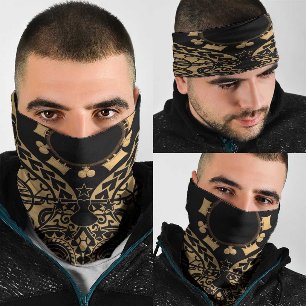Austral Islands Neck Gaiter Tuhaa Pae Penu Stars Necklace Gold - Polynesian Pride