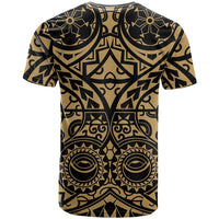 Austral Islands T Shirt Tuhaa Pae Penu Stars Necklace Gold - Polynesian Pride
