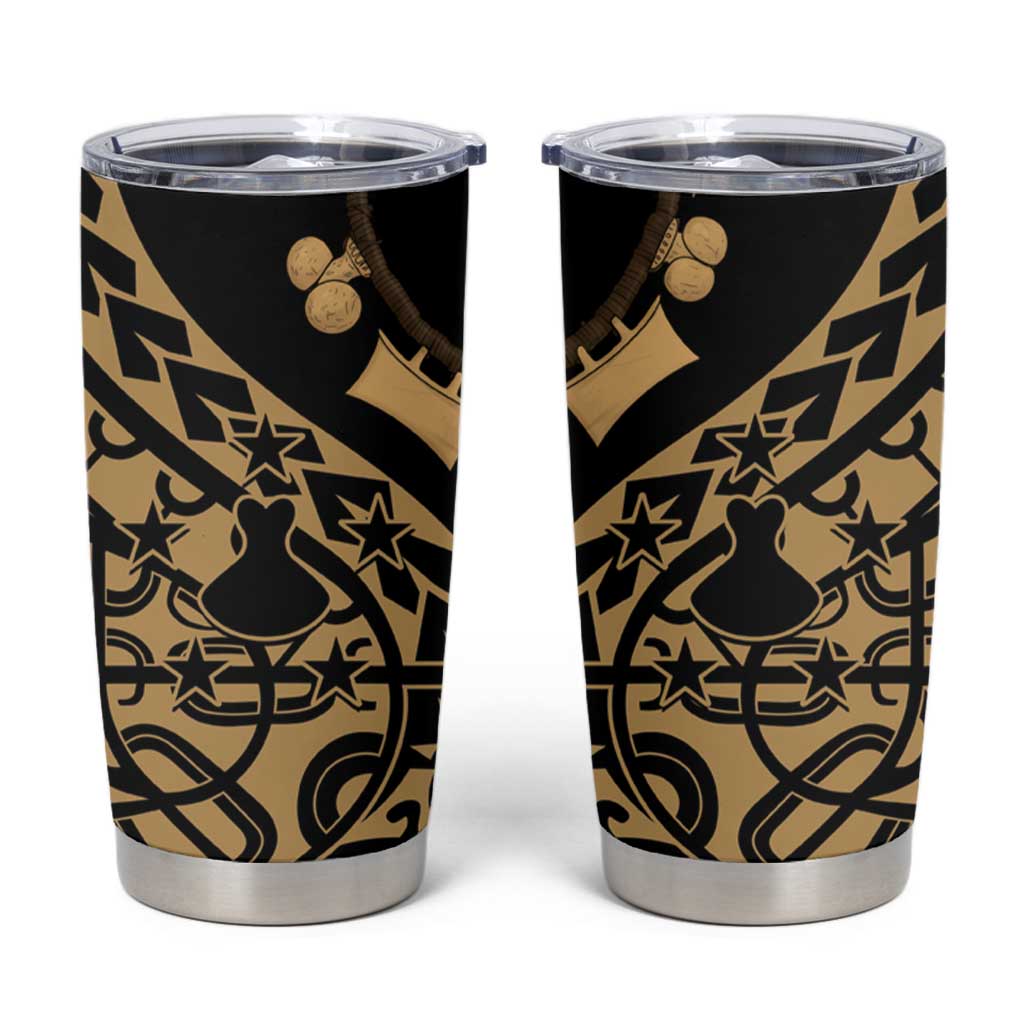 Austral Islands Tumbler Cup Tuhaa Pae Penu Stars Necklace Gold - Polynesian Pride