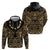 Austral Islands Zip Hoodie Tuhaa Pae Penu Stars Necklace Gold - Polynesian Pride