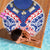 Austral Islands Beach Blanket Tuhaa Pae Penu Stars Necklace Red - Polynesian Pride