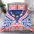 Austral Islands Bedding Set Tuhaa Pae Penu Stars Necklace Red - Polynesian Pride
