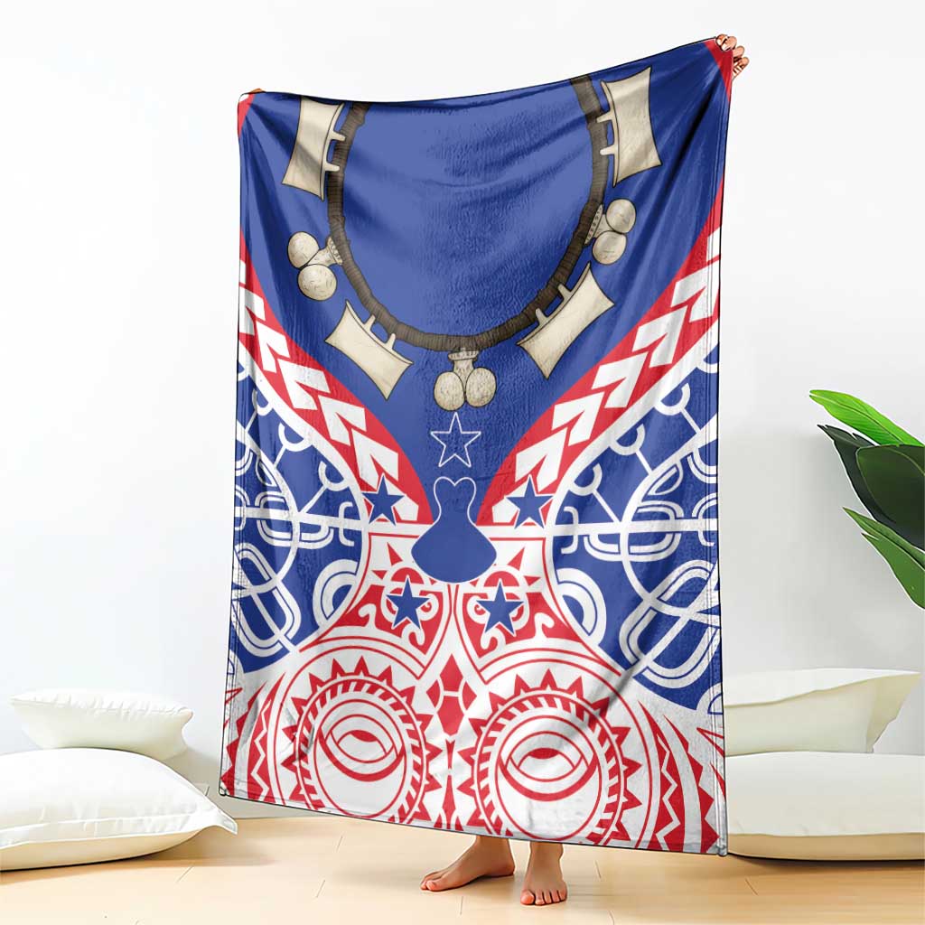 Austral Islands Blanket Tuhaa Pae Penu Stars Necklace Red - Polynesian Pride