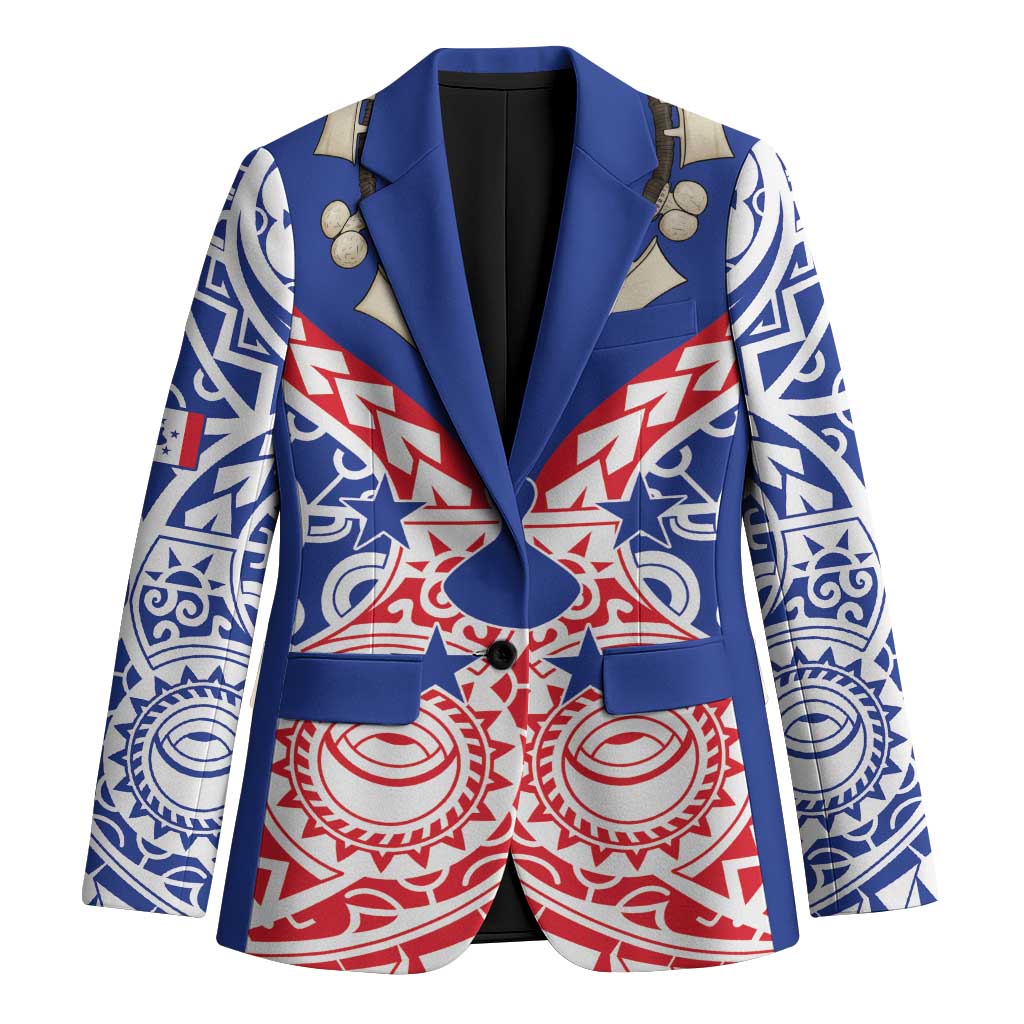 Austral Islands Blazer Tuhaa Pae Penu Stars Necklace Red LT14 Unisex Red - Polynesian Pride