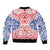 Austral Islands Bomber Jacket Tuhaa Pae Penu Stars Necklace Red - Polynesian Pride