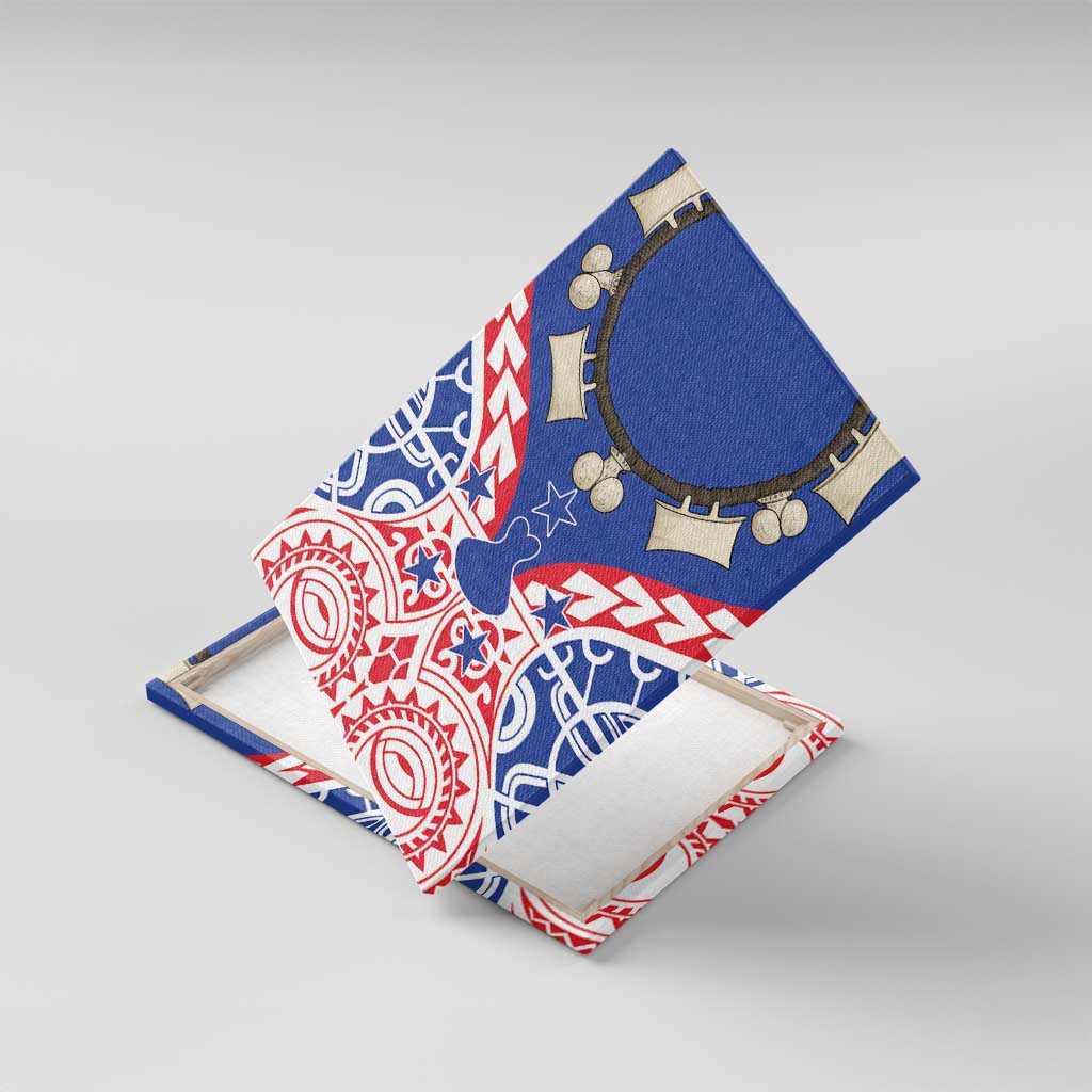 Austral Islands Canvas Wall Art Tuhaa Pae Penu Stars Necklace Red - Polynesian Pride