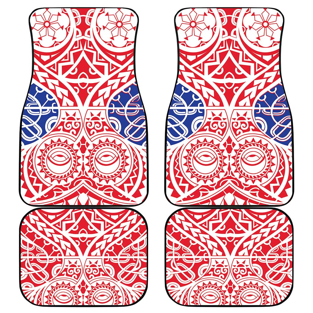 Austral Islands Car Mats Tuhaa Pae Penu Stars Necklace Red LT14 - Polynesian Pride