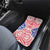 Austral Islands Car Mats Tuhaa Pae Penu Stars Necklace Red - Polynesian Pride