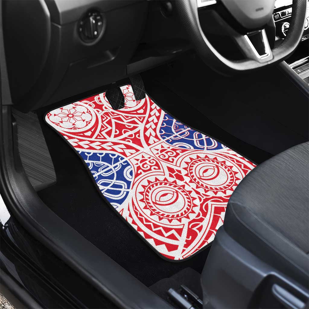 Austral Islands Car Mats Tuhaa Pae Penu Stars Necklace Red LT14 - Polynesian Pride