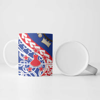 Austral Islands Ceramic Mug Tuhaa Pae Penu Stars Necklace Red - Polynesian Pride