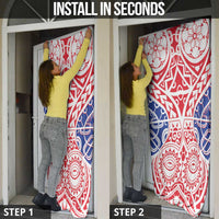 Austral Islands Door Cover Tuhaa Pae Penu Stars Necklace Red - Polynesian Pride