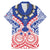 Austral Islands Family Matching Mermaid Dress and Hawaiian Shirt Tuhaa Pae Penu Stars Necklace Red - Polynesian Pride