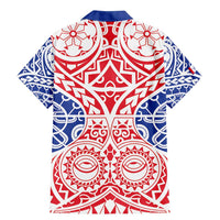 Austral Islands Family Matching Mermaid Dress and Hawaiian Shirt Tuhaa Pae Penu Stars Necklace Red LT14 - Polynesian Pride