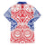 Austral Islands Family Matching Puletasi and Hawaiian Shirt Tuhaa Pae Penu Stars Necklace Red - Polynesian Pride
