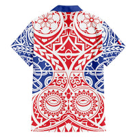 Austral Islands Family Matching Tank Maxi Dress and Hawaiian Shirt Tuhaa Pae Penu Stars Necklace Red LT14 - Polynesian Pride