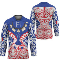 Austral Islands Hockey Jersey Tuhaa Pae Penu Stars Necklace Red LT14 - Polynesian Pride