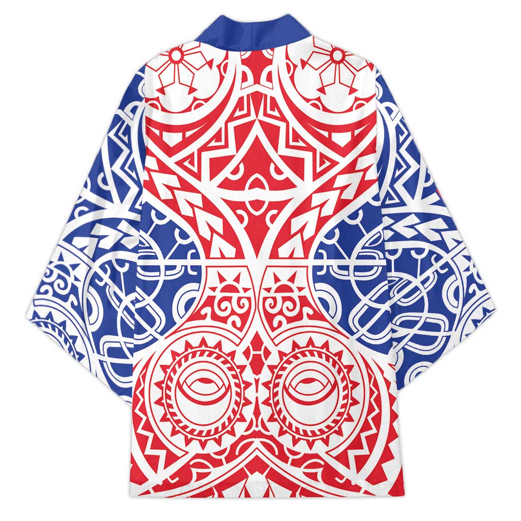 Austral Islands Kimono Tuhaa Pae Penu Stars Necklace Red - Polynesian Pride