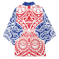 Austral Islands Kimono Tuhaa Pae Penu Stars Necklace Red - Polynesian Pride